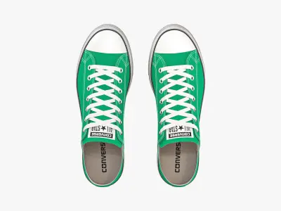 Chuck Taylor All Star Lift Platform Low Top Green 3D model