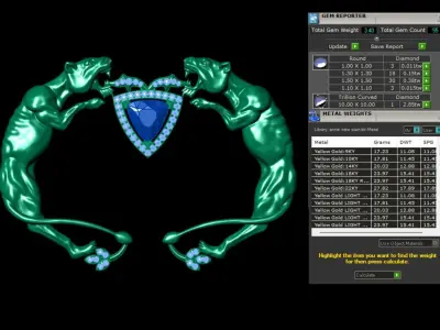 jaguar nail pendant II NAIL PENDENT  3D print model