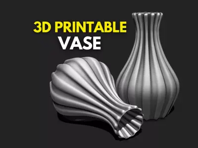 Decor Vase 02 - Modern Home Decor - Flower Pot DIY - Table Vase 3D print model