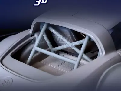 Custom Rollcage for Revell  Corvette C3 modelkit 1-25th scale 3D print model