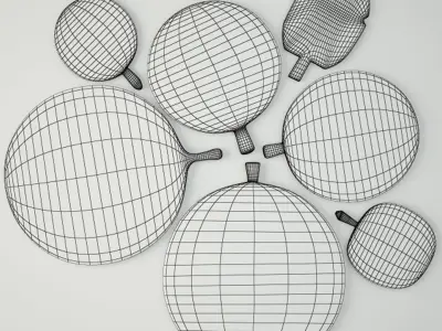 Antique Cutting Boards 2 3D model