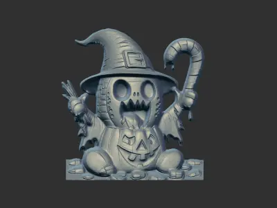 hallowen candy ghost decor  3D print model