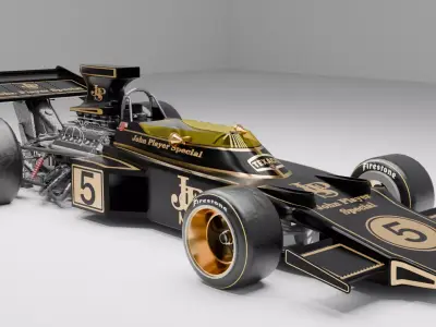 Lotus 72 D F1 car 3D model