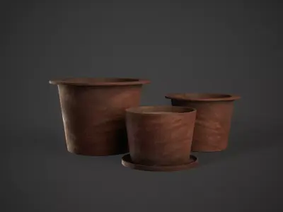 Planters Low-poly 3D model