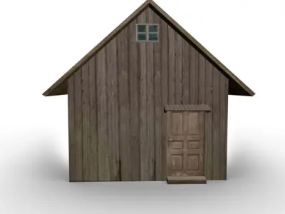 Old Farm House Free low-poly 3D model