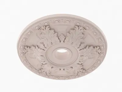 Classic Ceiling Medallion 14 3D model