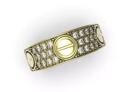  love ring with diamond   cod40 3D print model