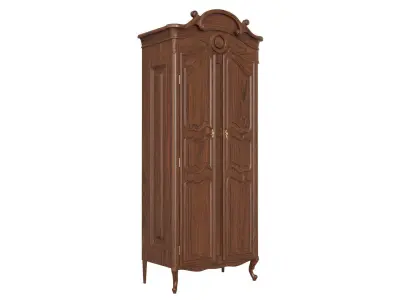 Wardrobe in classic style 750 3D model