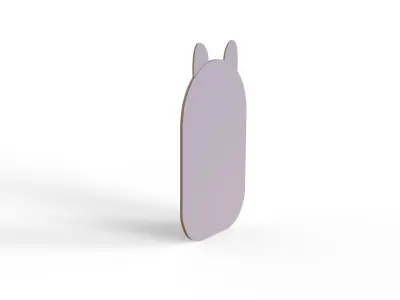 Cartoon Wolf Frame  Low-poly 3D model