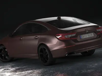 Honda Accord 2020 Low-poly 3D model