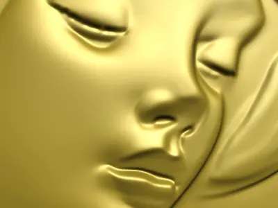 Girl with flowers in background CNC bas-relief 3Dmodel wallart 3D print model