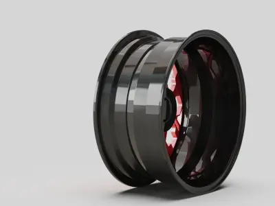 wheel rims tuning auto moto garage  3D model