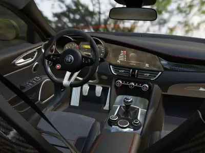 alfa romeo giulia quadrifoglio 3d model 3D model