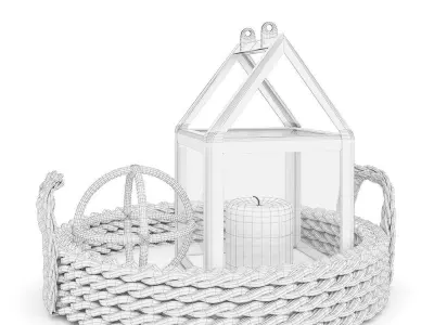 Decoration Set - Livingroom 06 3D model