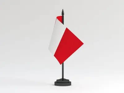 Table Flag Peru 3D model