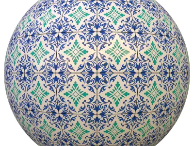 tile patterned 83-seamless-4k-pbr 3D model