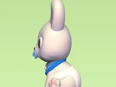 Baby Bunny 3D print model