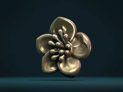 Apple flower 3D print model