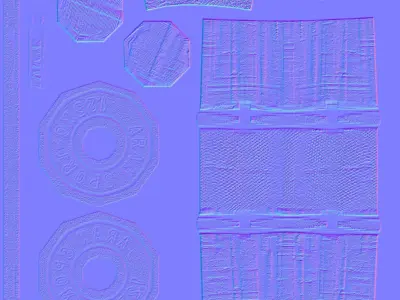 Dumbbell with adjustable weights 3D model