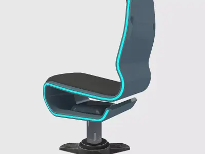 3D SCI FI ARMCHAIR Low-poly 3D model