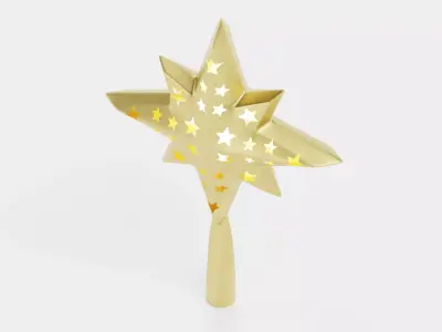 Christmas Star Topper Low-poly 3D model
