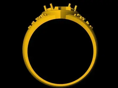 K Alphabet Jewelry Ring 3dm file 3D print model