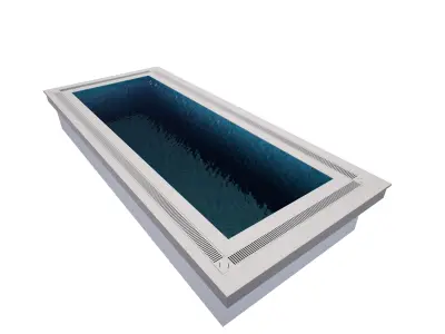 Swimming pool Low-poly 3D model