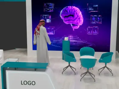 6x6 Exhibition Booth 3D model