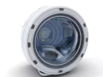 Futuristic MRI Machine Model Pack Low-poly 3D model