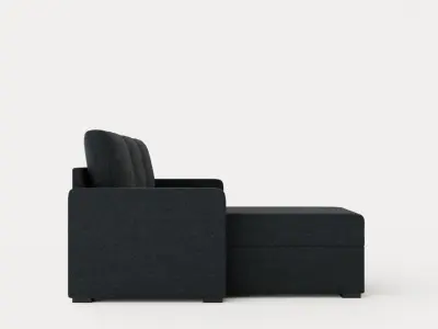 Maja Sofa Bed 3 Seater Reversible Dark Gray Low-poly 3D model