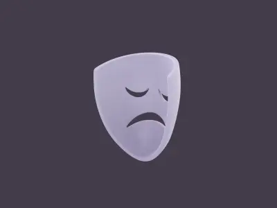 Sad Mask 3D model