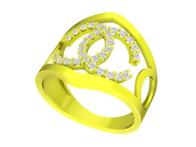 A5631 Luxury Fashion Diamond Women Ring 3D print model