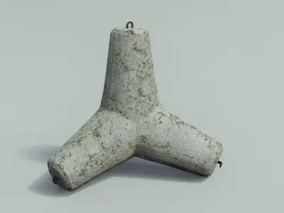 Tetrapod Low-poly 3D model