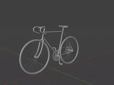 Bycicle Free low-poly 3D model