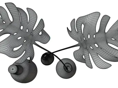 Decorative glass vases HG2 3D model