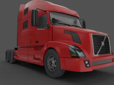 Volvo VNL truck 2014 Low-poly 3D model