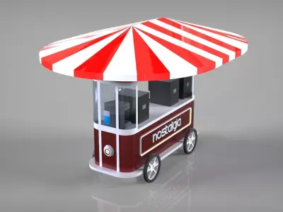 mobile car trolley 3D model