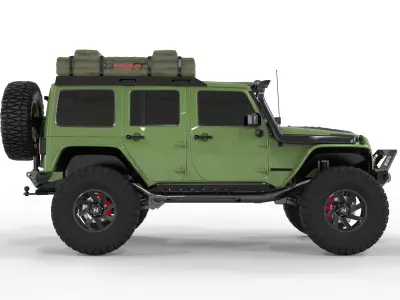 Jeep Rubicon 2018 Off Road 3D model