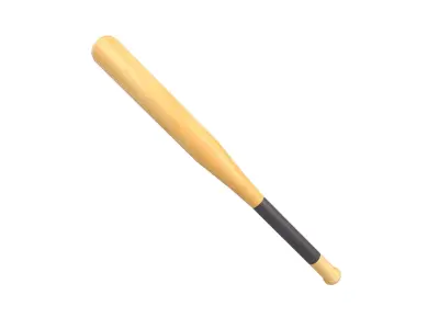 Baseball Bat v1 002 Low-poly 3D model