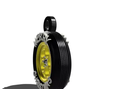 Christmas Ornament Weld Wheel 3D print model