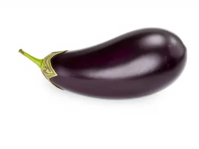 Luxurious Glossy Eggplant Model Pack Low-poly 3D model