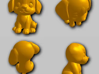 Beagle - Kawaii Animals Collection 3D print model