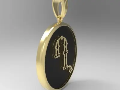 Decorative Letter X 3D print model