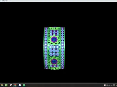 Ring rotates gears  3D print model