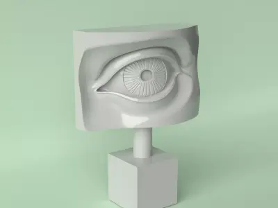 Decorative Eye Sculpture Artistic 3D Model for Printing 3D print model