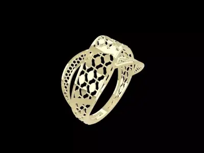 rings 3D print model 15