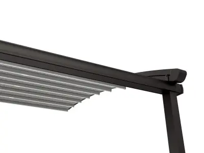 Motorized Pergola 2 oil rubbed bronze 3D model