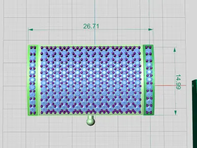 Cuban Lock with stones  for 15mm Link chain easy lock system 3D print model