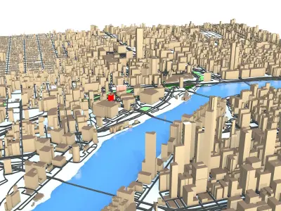 Portland Oregon City  3D model