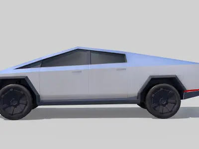 Tesla Cybertruck  Low-poly 3D model